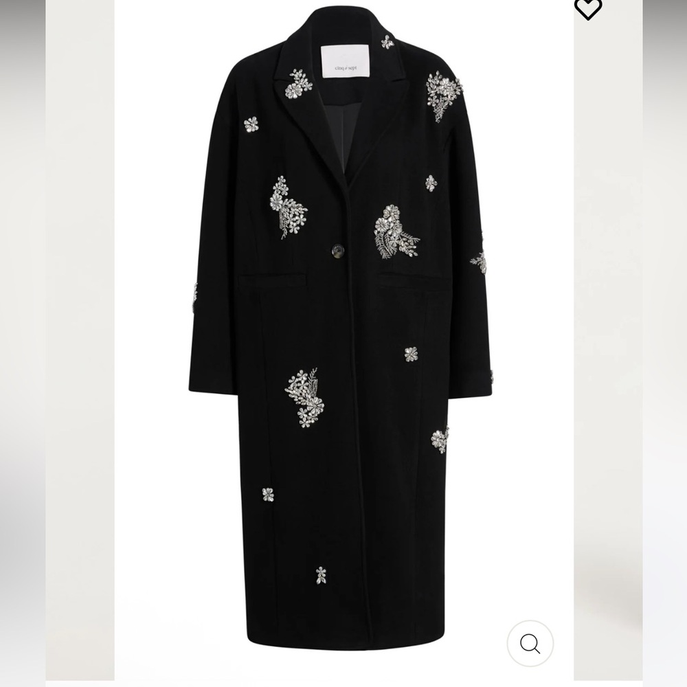 New cinq a sept embellished coat
